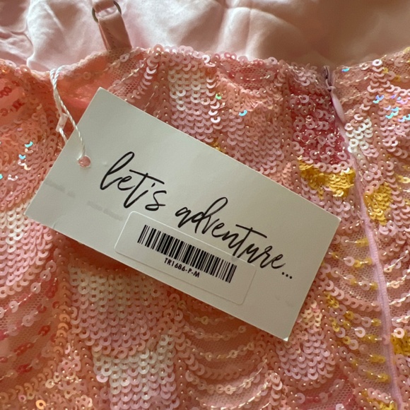 Emmy Pink Mermaid Mini Dress - Picture 4 of 6